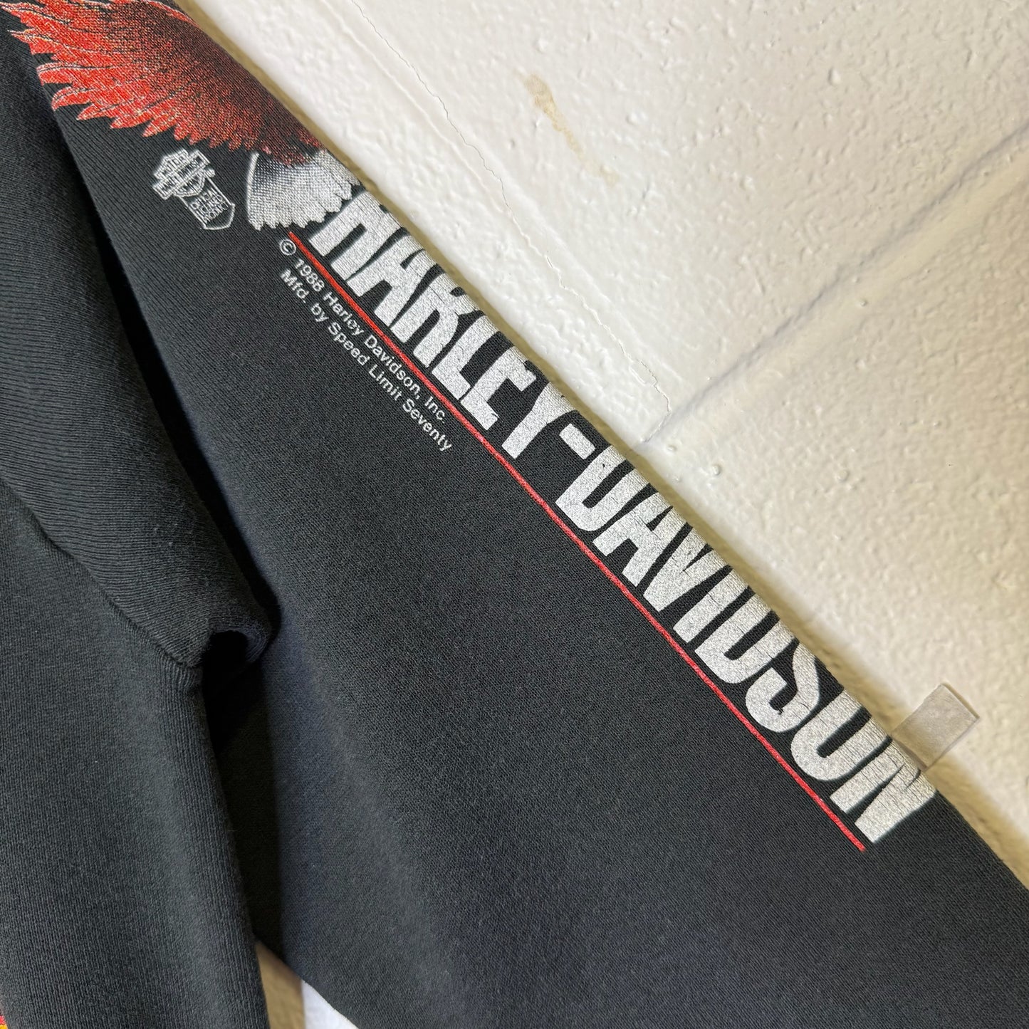 1987 Harley Davidson Eagle Crewneck Sz YL (B2262)