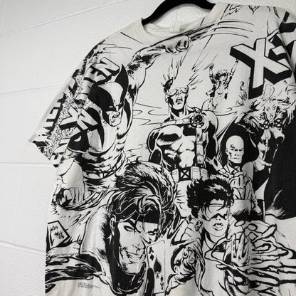 1993 Marvel X-Men All Over Print T-Shirt Sz XL