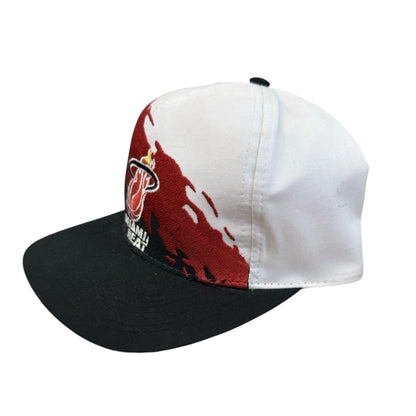 Vintage Miami Heat Logo 7 Athletic 90s Splash SnapBack Hat