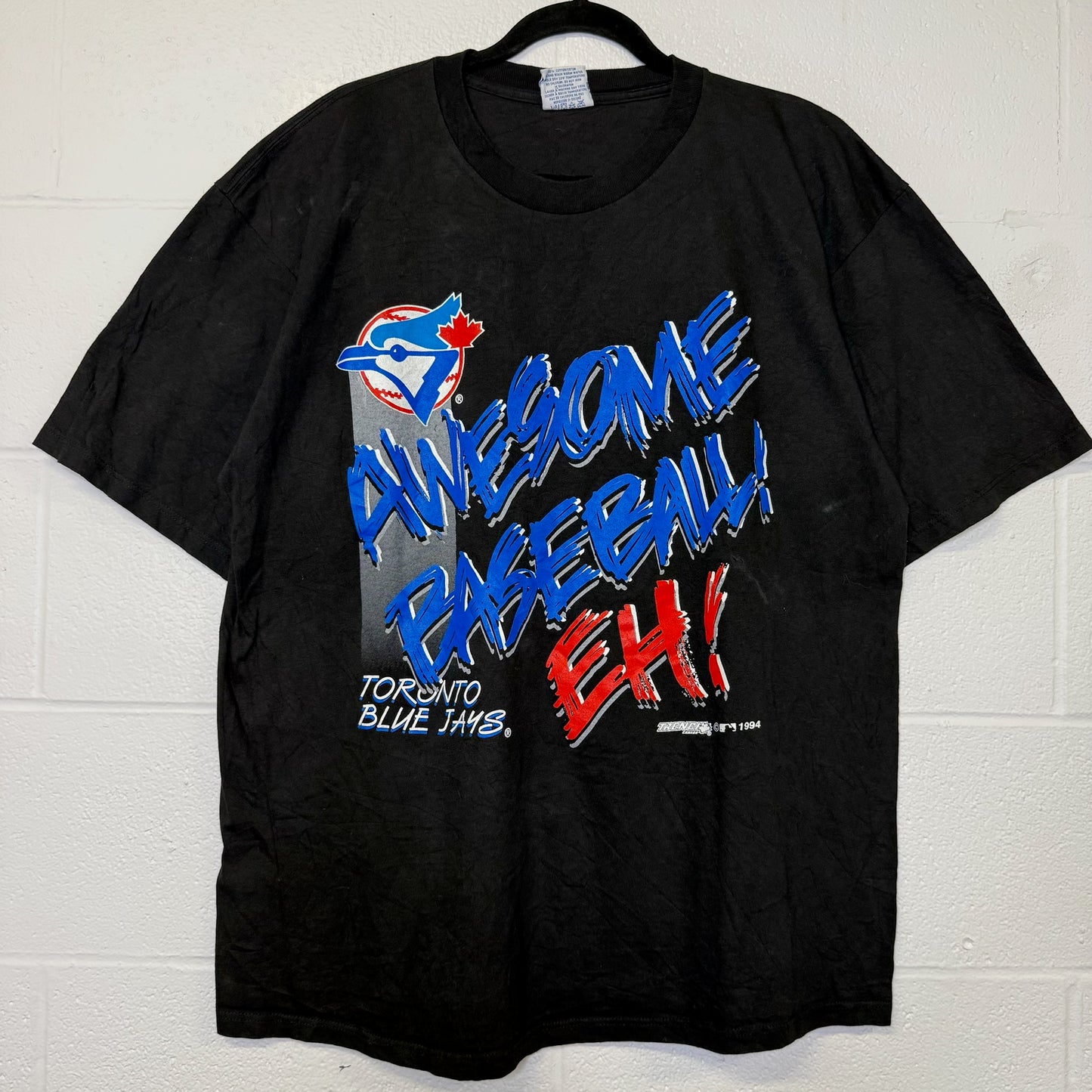 1989 Toronto Blue Jays MLB T-Shirt Sz L (B2991)