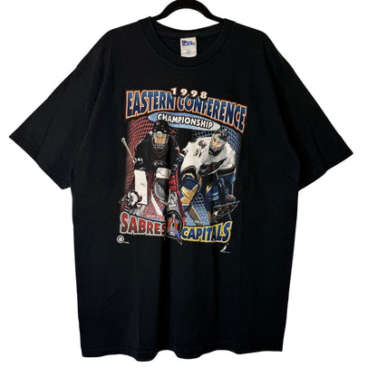 1998 NHL Eastern Conference Buffalo Sabres vs Washington Capitals T-shirt Sz XL (B2422)