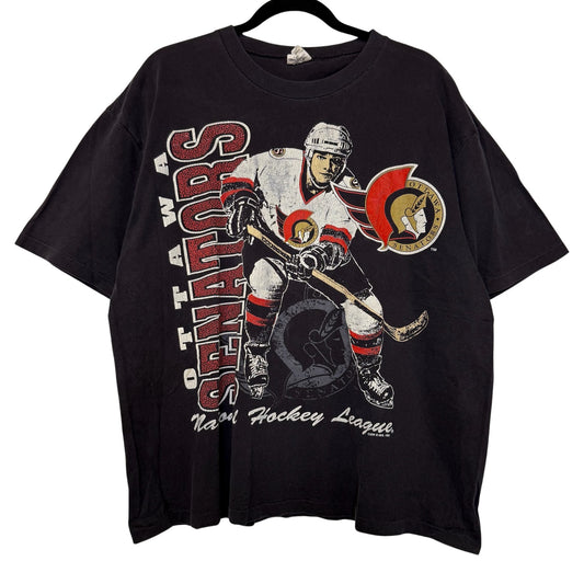 1992 Ottawa Senators NHL T-Shirt Sz L (B2968)