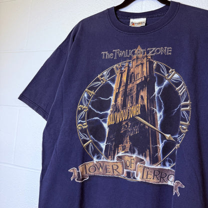 90s Disney Tower Of Terror T-Shirt Sz L (B2394)
