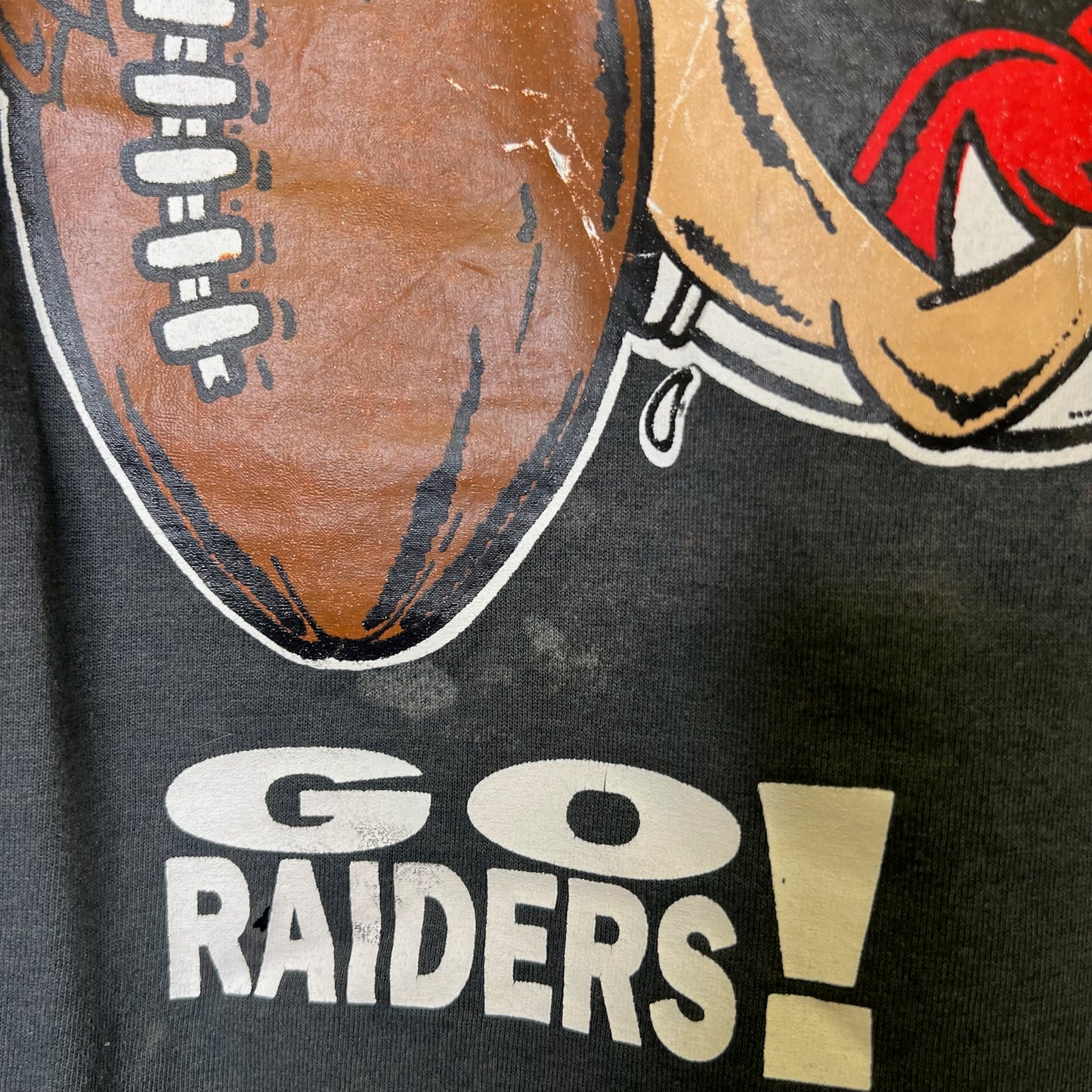 90s Los Angeles Raiders Taz NFL T-Shirt Sz XL (B2435)
