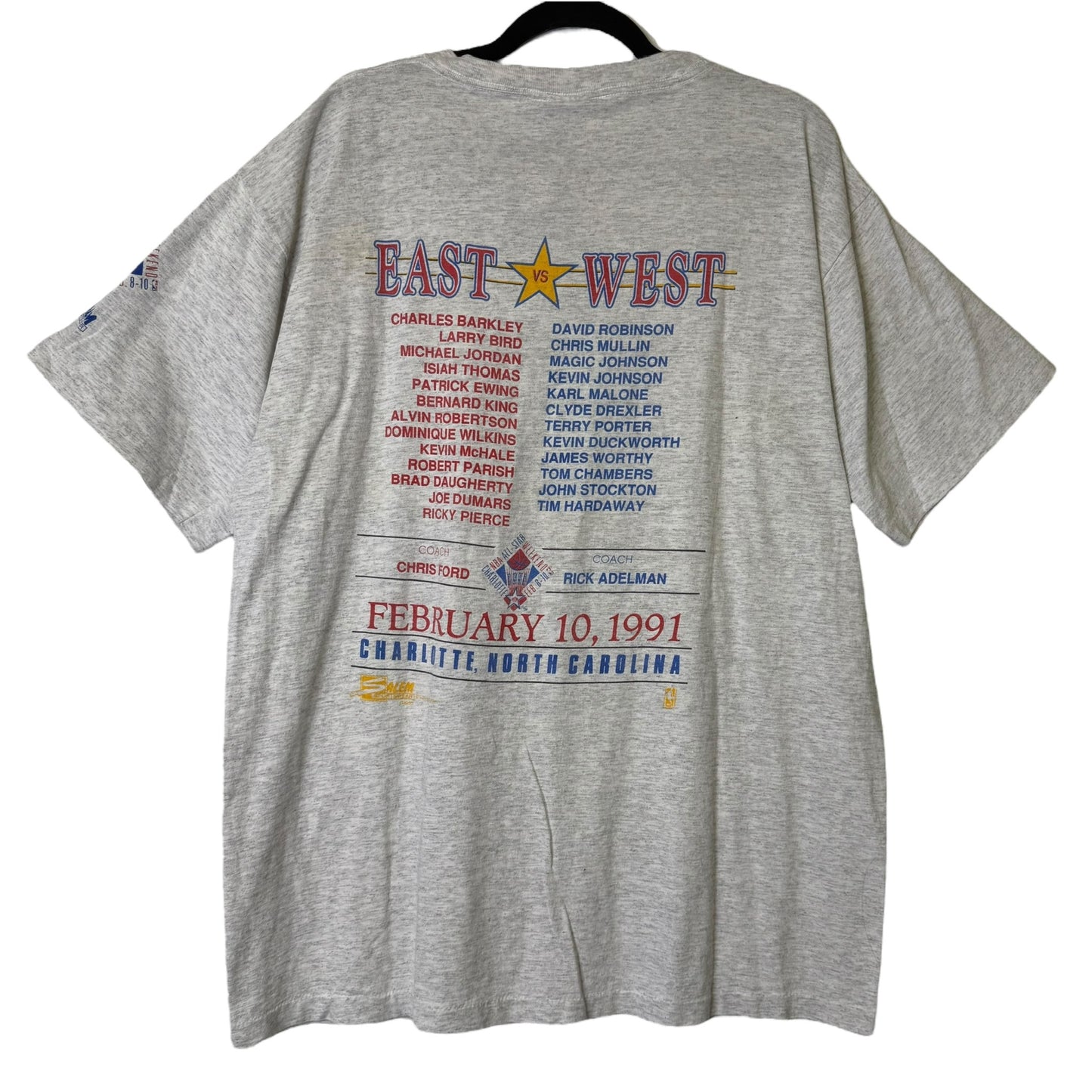 1990 Charlotte Hornets NBA All Star Game T-shirt Sz XL (A1522)