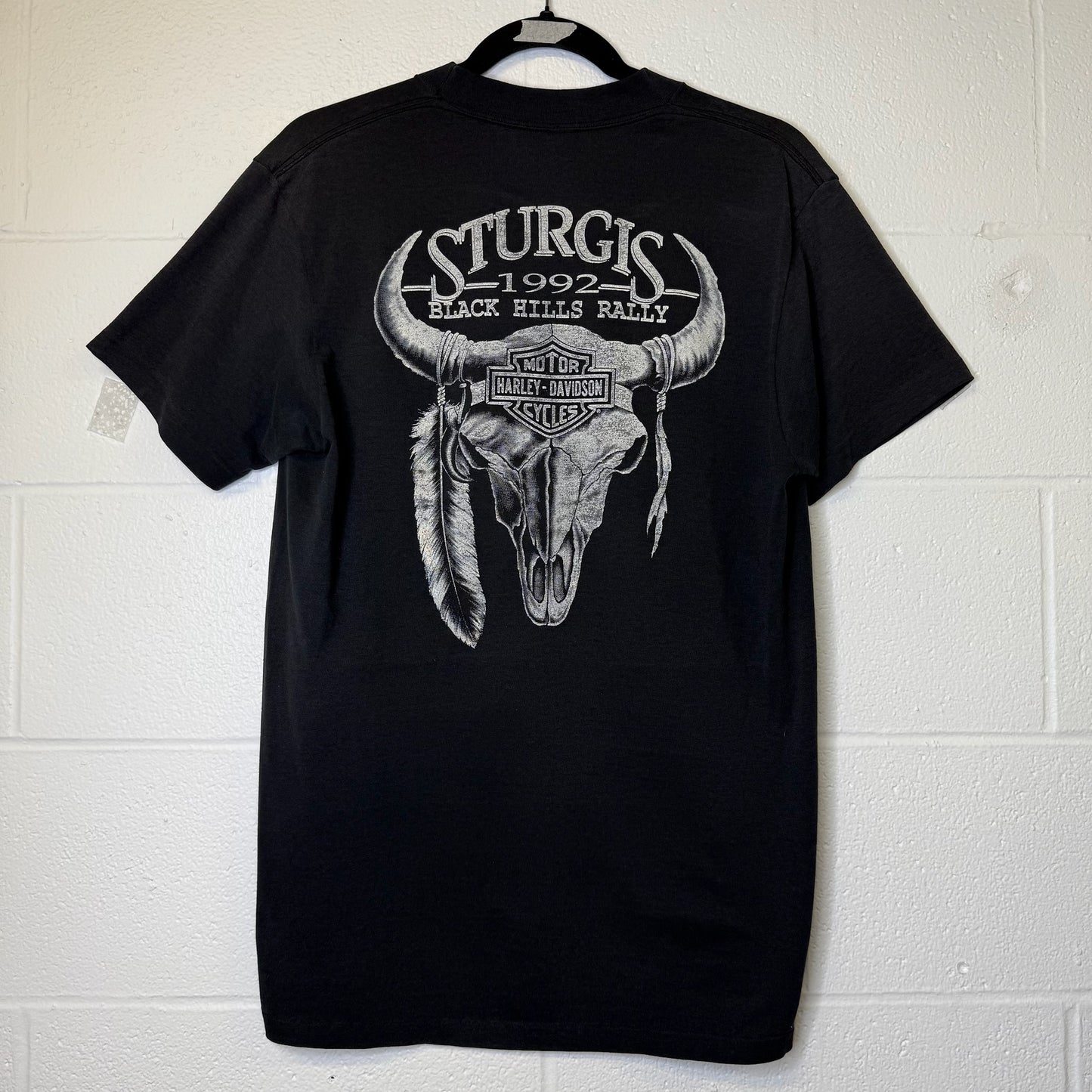 1991 Harley Davidson 3D Emblem T-Shirt Sz L (B1721)