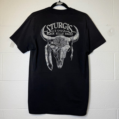 1991 Harley Davidson 3D Emblem T-Shirt Sz L (B1721)