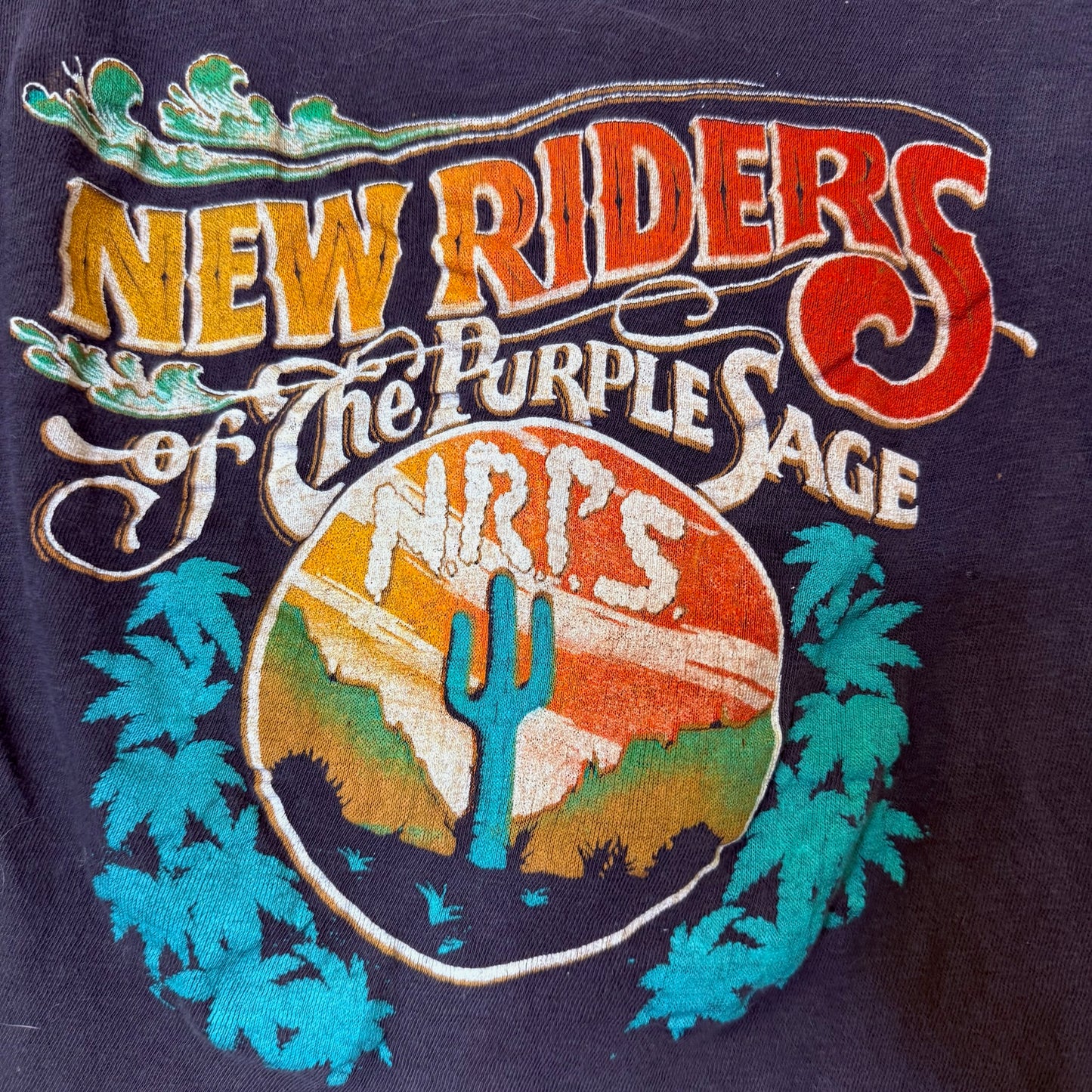 80s New Riders of The Purple Sage T-Shirt (B2502)