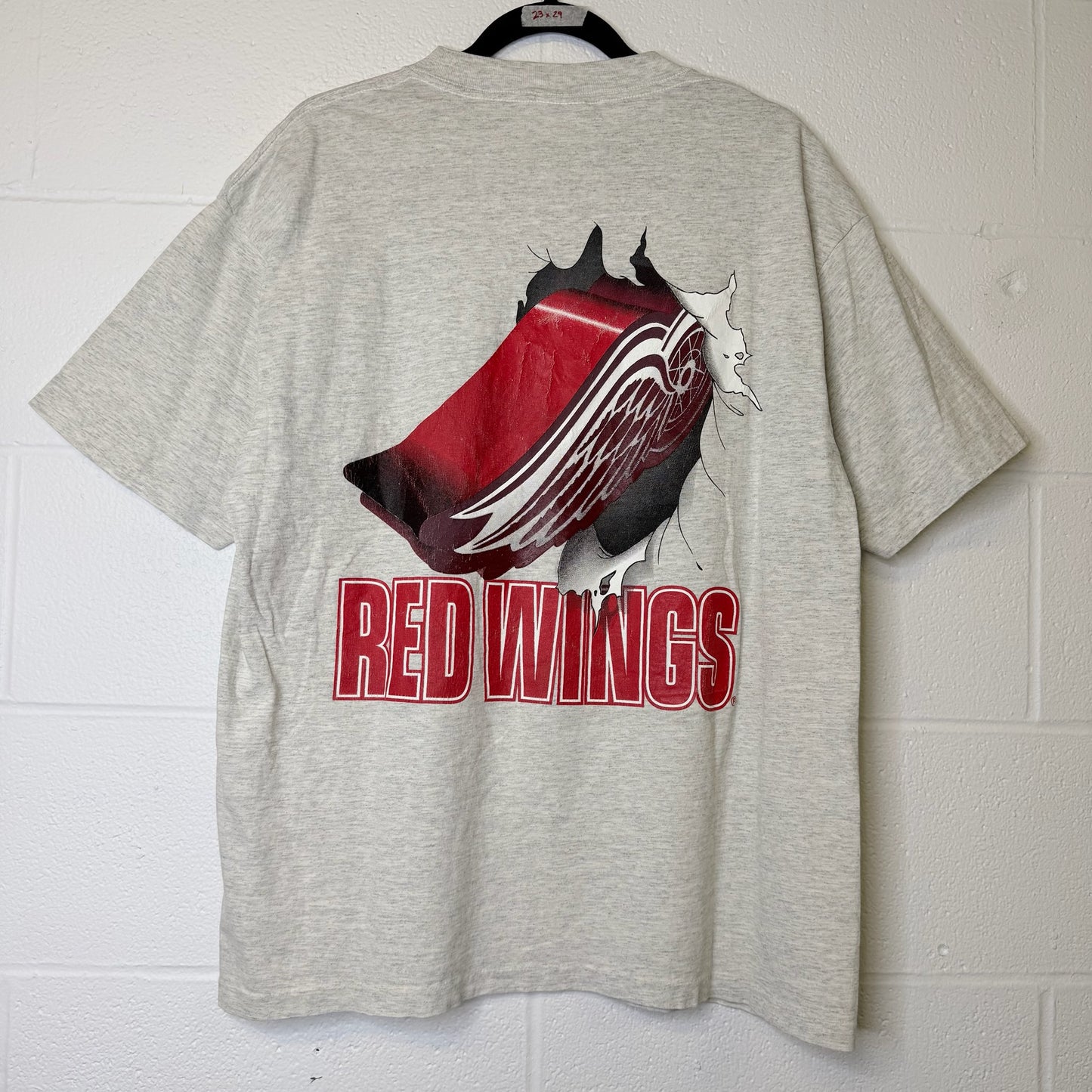 90's Detroit Red Wings NHL Nutmeg Breakthrough T-Shirt Sz XL (B2083)
