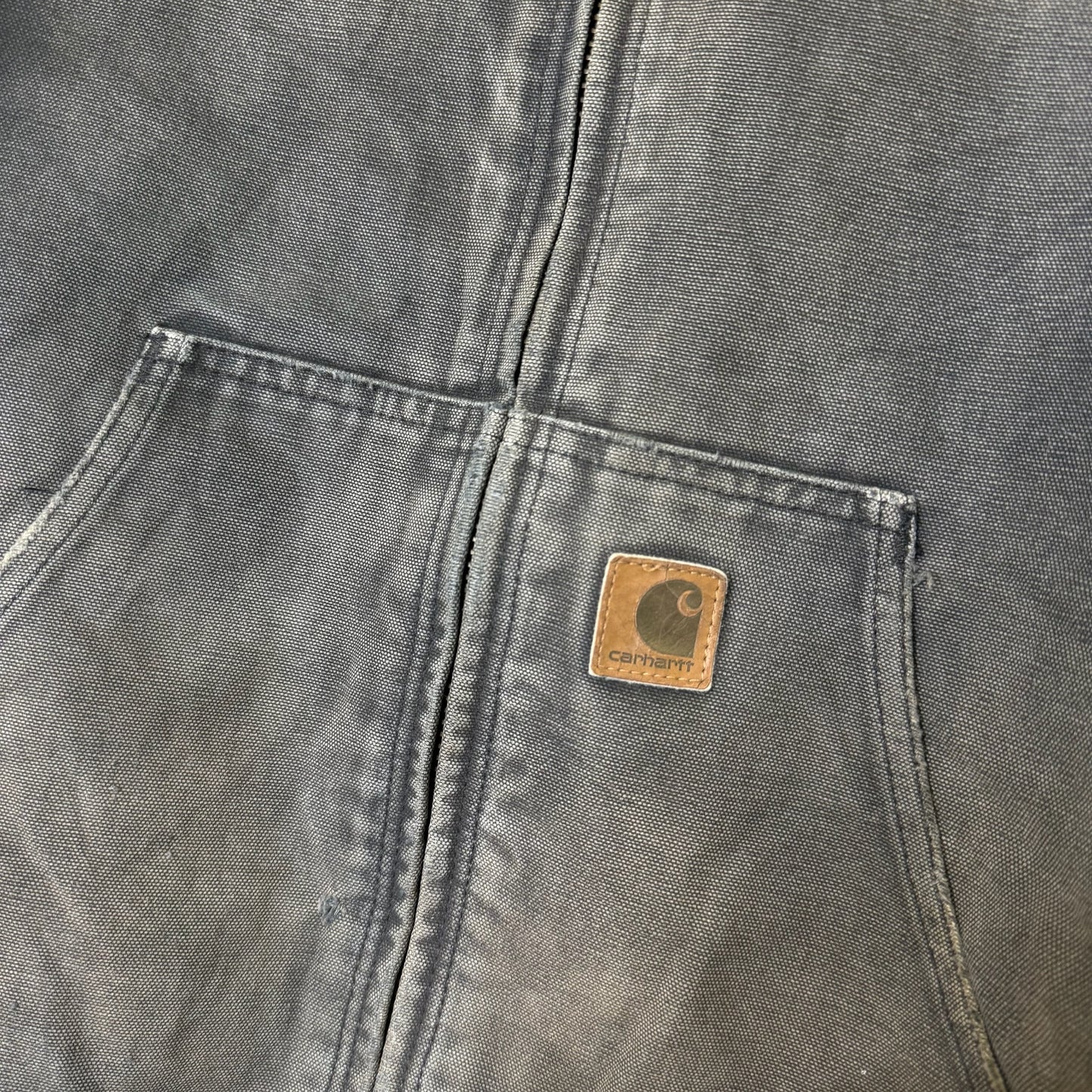 Carhartt Sun Faded Black Hooded Jacket Sz M (B1780)