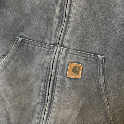 Carhartt Sun Faded Black Hooded Jacket Sz M (B1780)