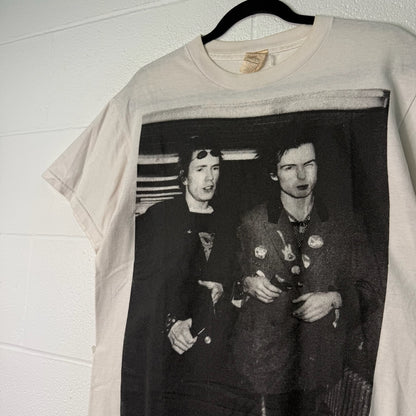 80s Sex Pistols Sid Vicious & Johnny Rotten Band T-Shirt Sz M