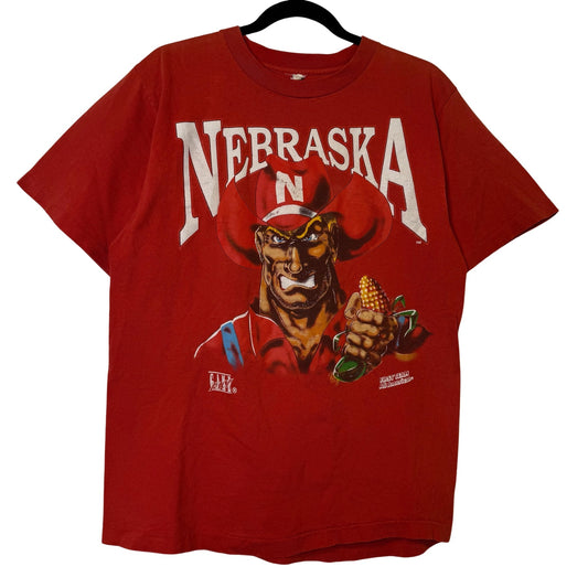 90's Nebraska Cornhuskers NCAA T-shirt Sz L (B2573)