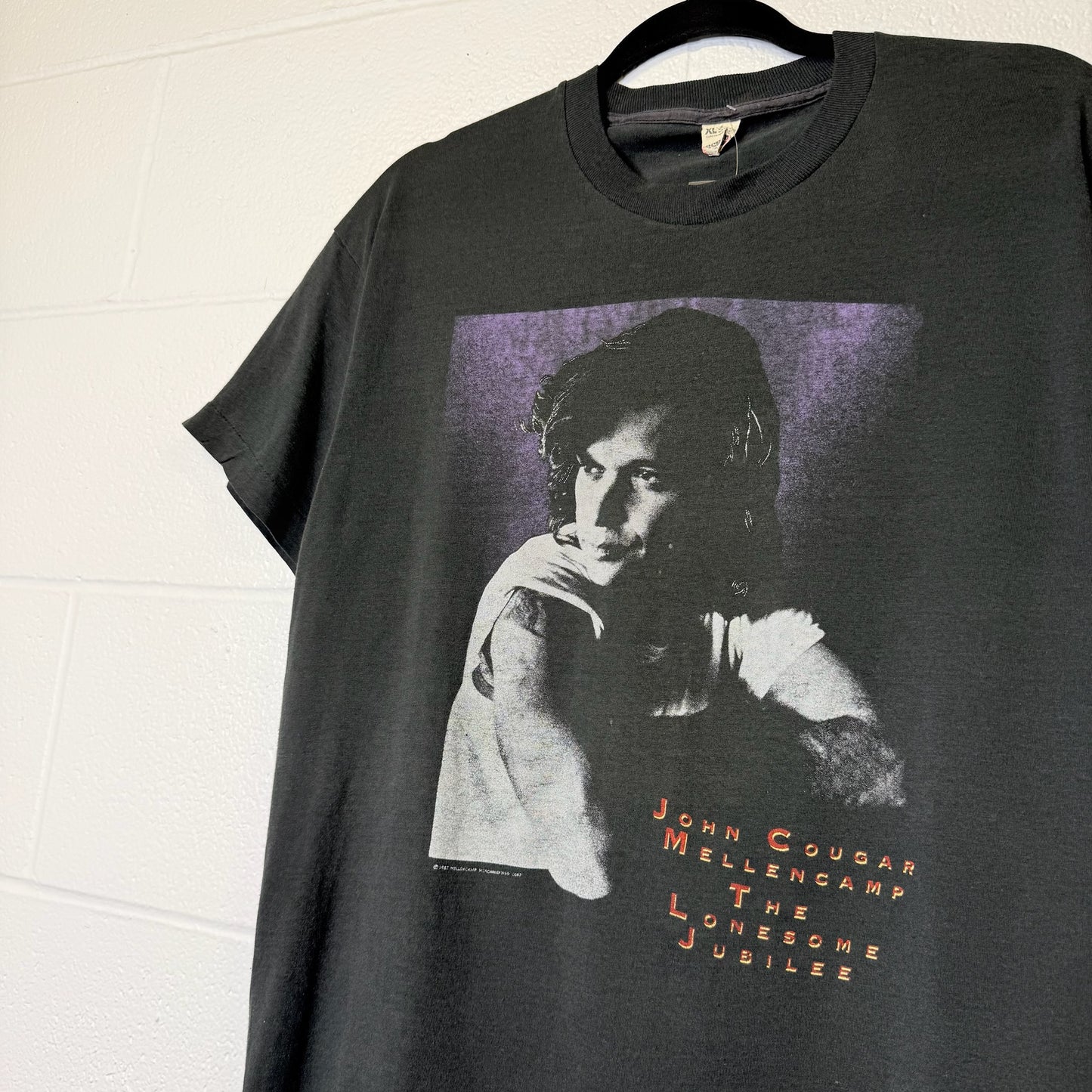 1987 John Mellencamp The Lonesome Jubilee Band T-Shirt Sz XL (A2043)