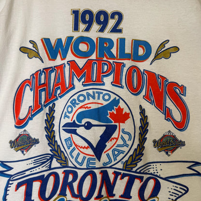 1992 Toronto Blue Jays MLB World Champs T-Shirt Sz XL (B2637)