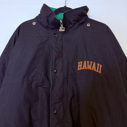90s University of Hawaii Rainbow Warriors NCAA Starter Jacket Sz XL