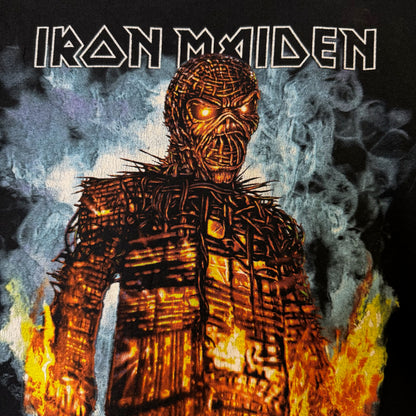 2010 Iron Maiden Wicker Man Tour T-Shirt Sz M (B1721)