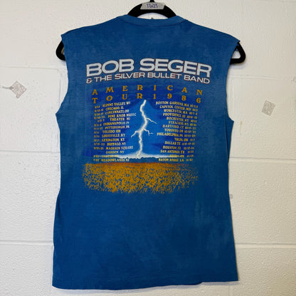 1986 Bob Seger & The Silver Bullet Band T-Shirt Sz M (B409)