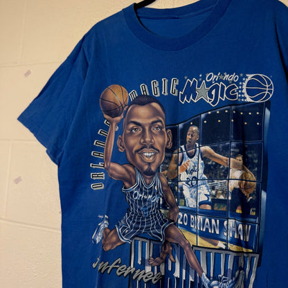 90s Penny Anfernee Hardaway Orlando Magic T-shirt Sz L (B2579)