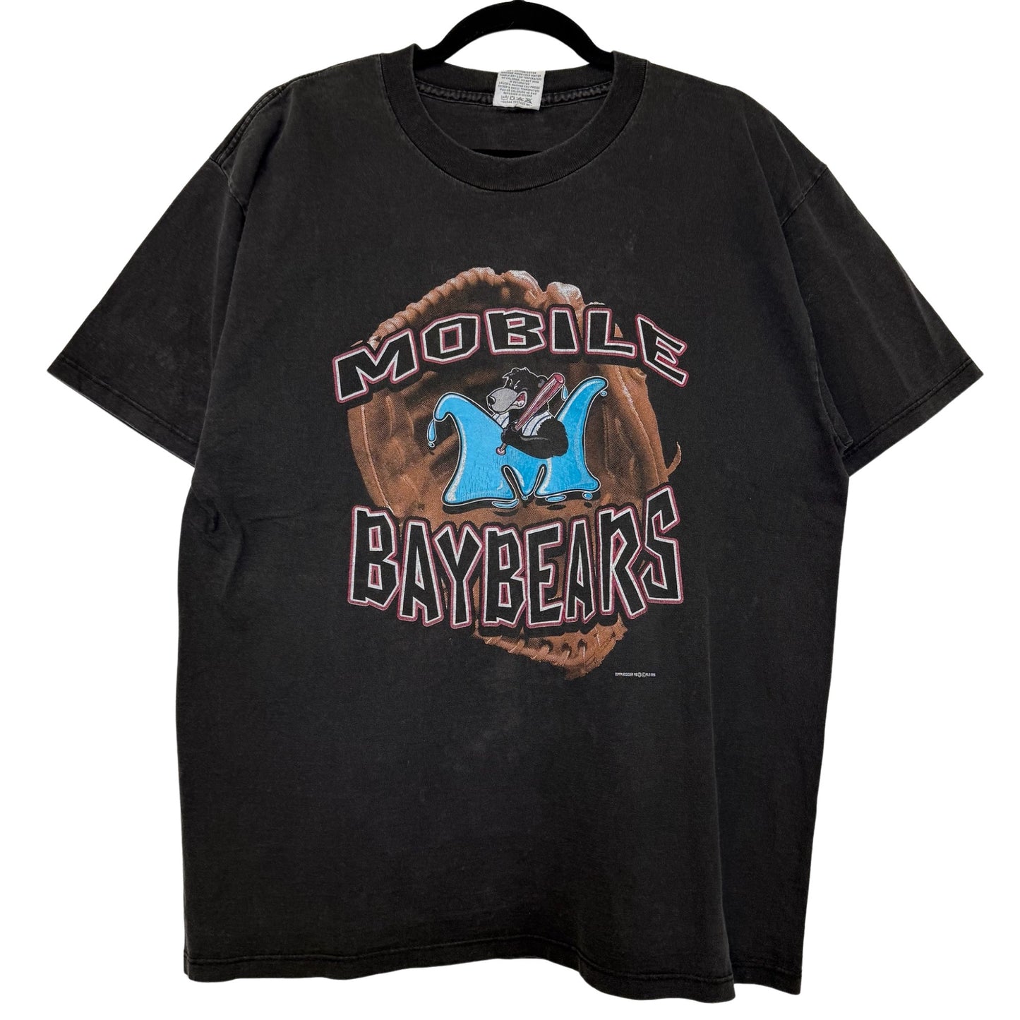 1996 Mobile Bay Bears Baseball T-shirt Sz XL (B2979)