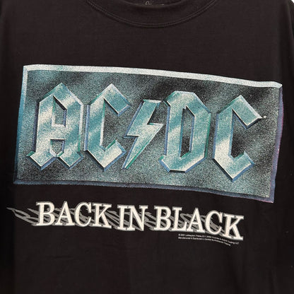 2001 AC/DC Back in Black T-Shirt Sz XL (A7530)