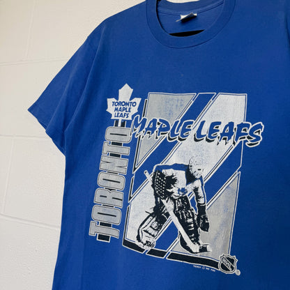 1989 Toronto Maple Leafs NFL T-Shirt Sz L (B2991)