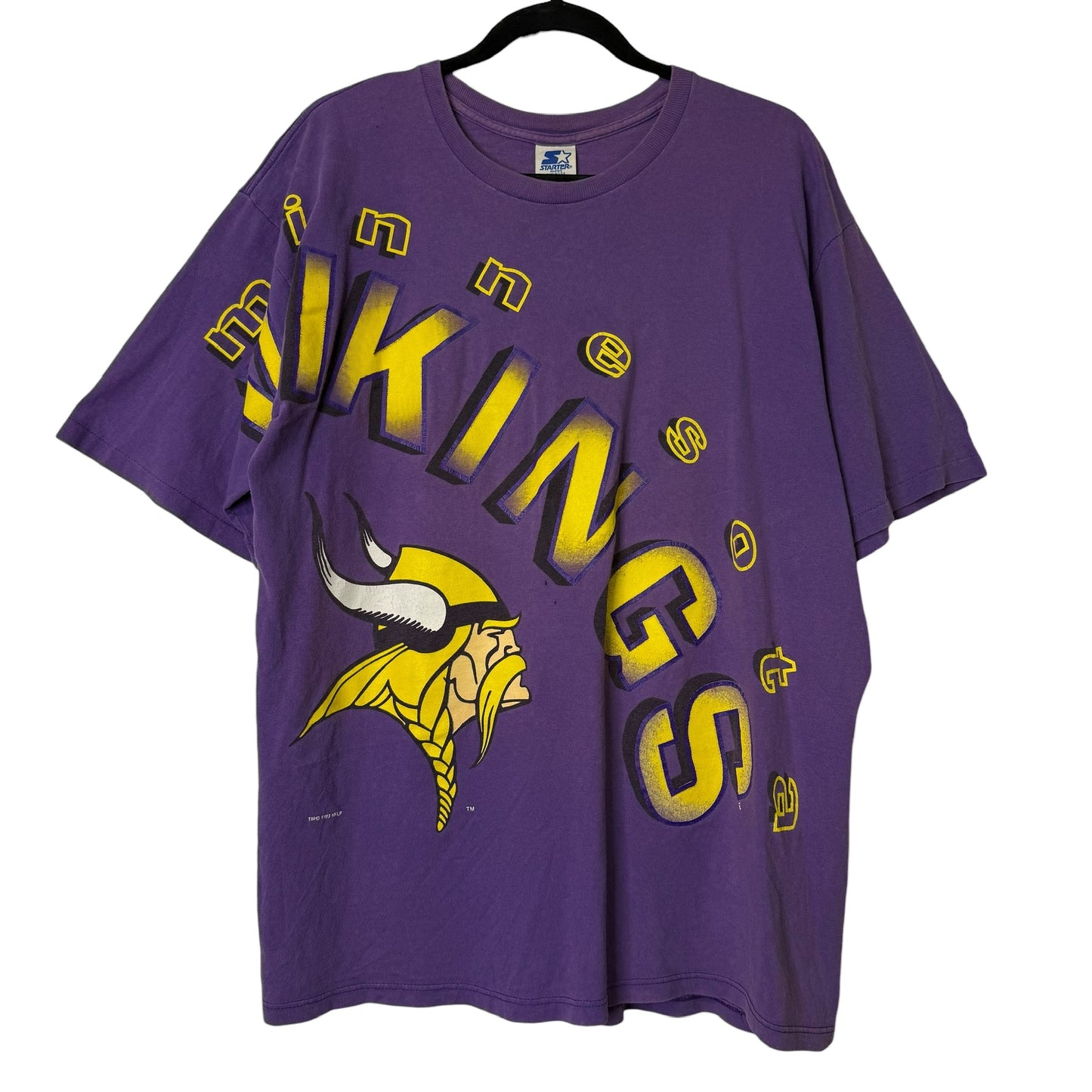 90's Minnesota Vikings NFL Starter T-shirt Sz L (B688)