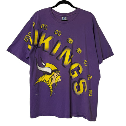 90's Minnesota Vikings NFL Starter T-shirt Sz L (B688)