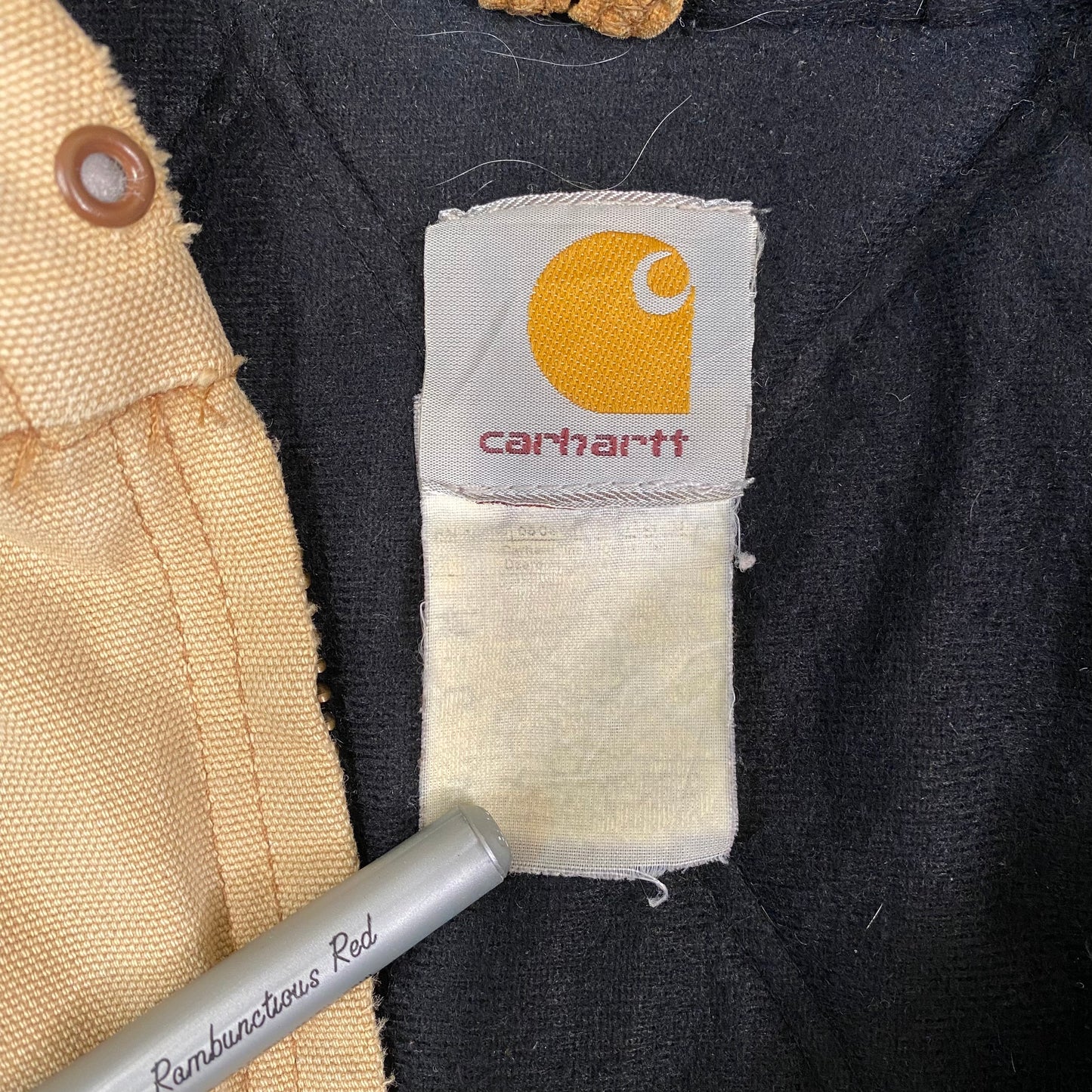 Carhartt Hooded Jacket Tan Sz XL (A2459)