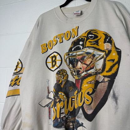 1992 Boston Bruins Bulletin Athletics NHL Crewneck