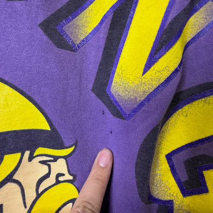 90's Minnesota Vikings NFL Starter T-shirt Sz L (B688)