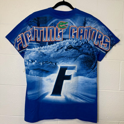 90s Florida Gators NCAA AOP T-shirt Sz L (B2816)
