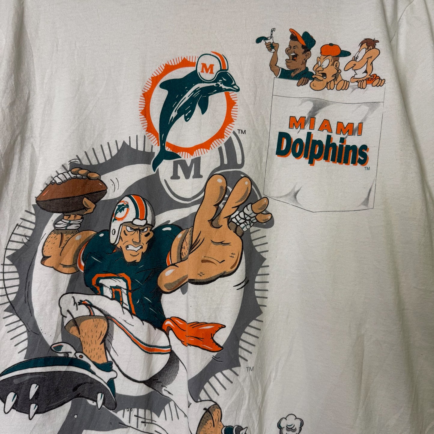 1994 Miami Dolphins NFL T-shirt Sz M (B1635)