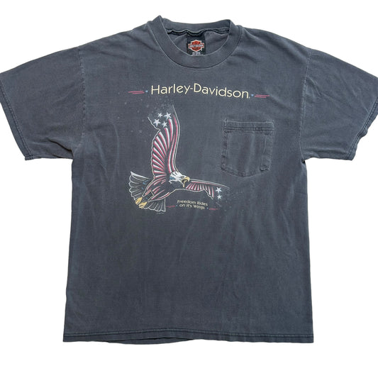 1997 Harley Davidson Freedom T-shirt Sz L (A5687)