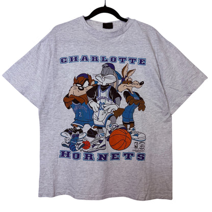 1993 Looney Tunes Charlotte Hornets NBA T-Shirt (B2332)