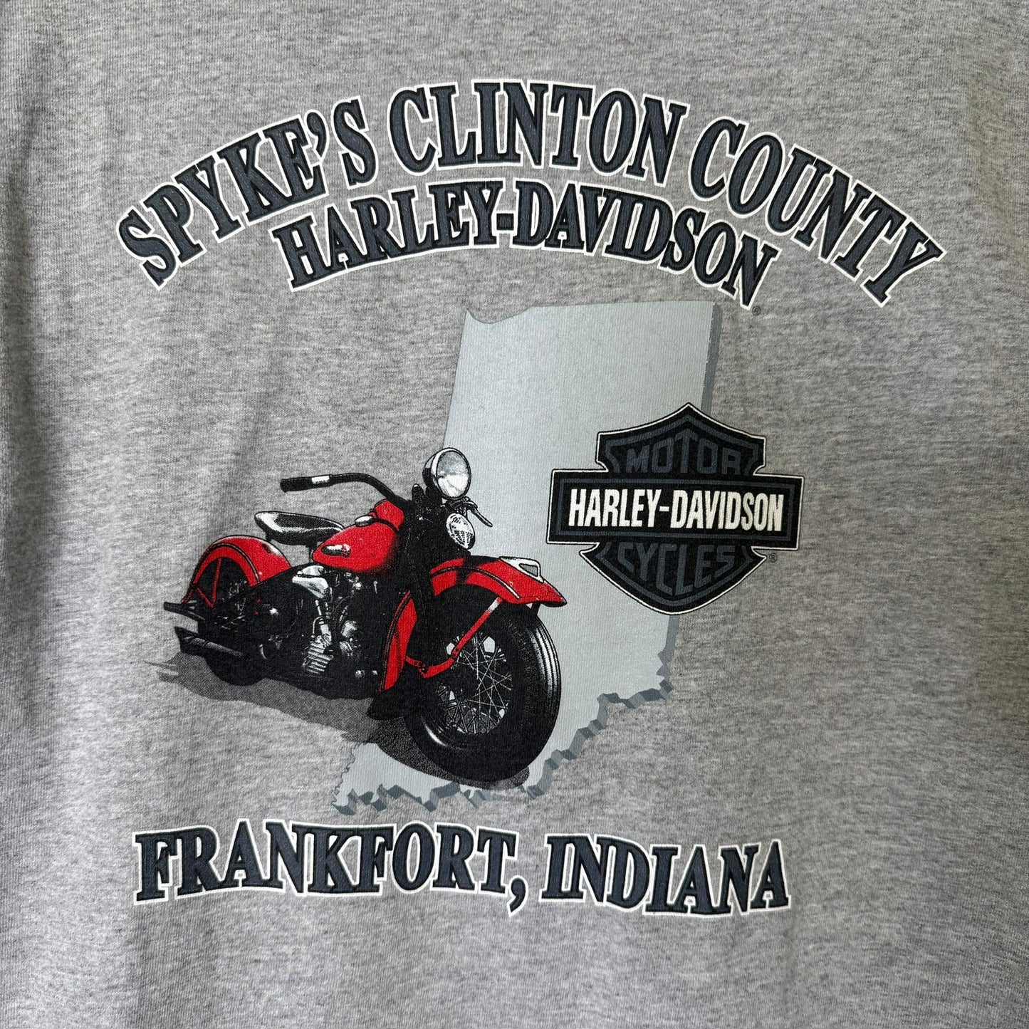 2009 Harley Davidson Frankfort Indiana T-shirt Sz M (B588)