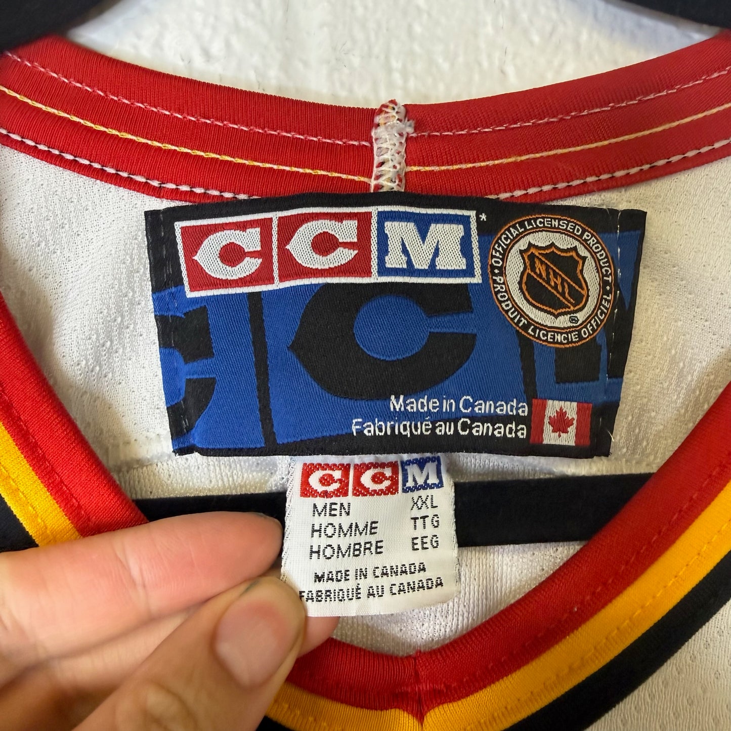 2000s Calgary Flames CCM Hockey NHL Jersey Sz XXL (B2402)