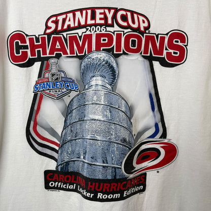 2006 Carolina Hurricanes Stanley Cup Champs T-shirt Sz XL (A7283)