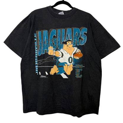 90s Jacksonville Jaguars NFL Flintstones T-Shirt Sz XL (B2939)