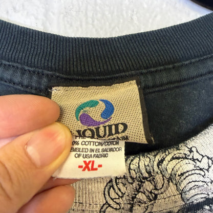 2000s Skull & Snakes Liquid Blue T-Shirt Sz XL (B446)
