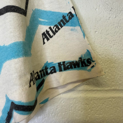 90's Dominique Wilkins Atlanta Hawks NBA Magic Johnson Tees T-Shirt Sz L (B1687)