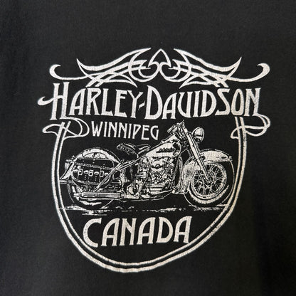 90's Harley Davidson Winnipeg Canada T-Shirt Sz L (B1399)