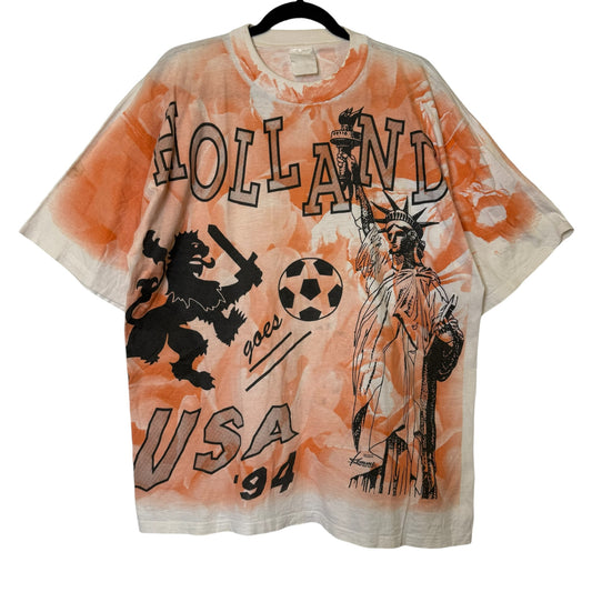 1994 Holland FIFA World Cup Soccer AOP T-Shirt Sz XL (A6359)