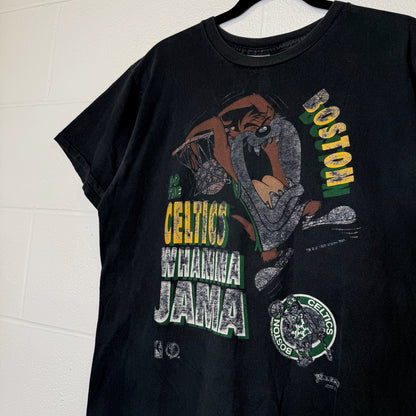 90s Taz Boston Celtics NBA T-Shirt Sz L (B2314)