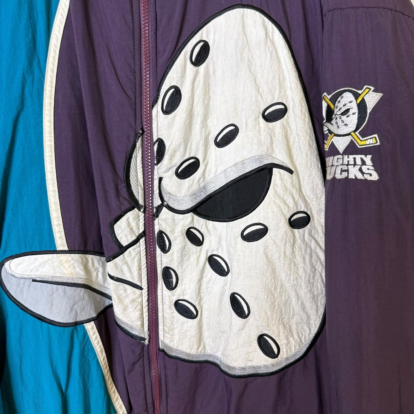 90s Mighty Ducks NHL Starter Jacket Sz XL
