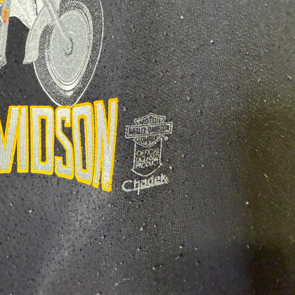 90's Harley Davidson Saskatoon Saskatchewan Crewneck Sz L (B1436)