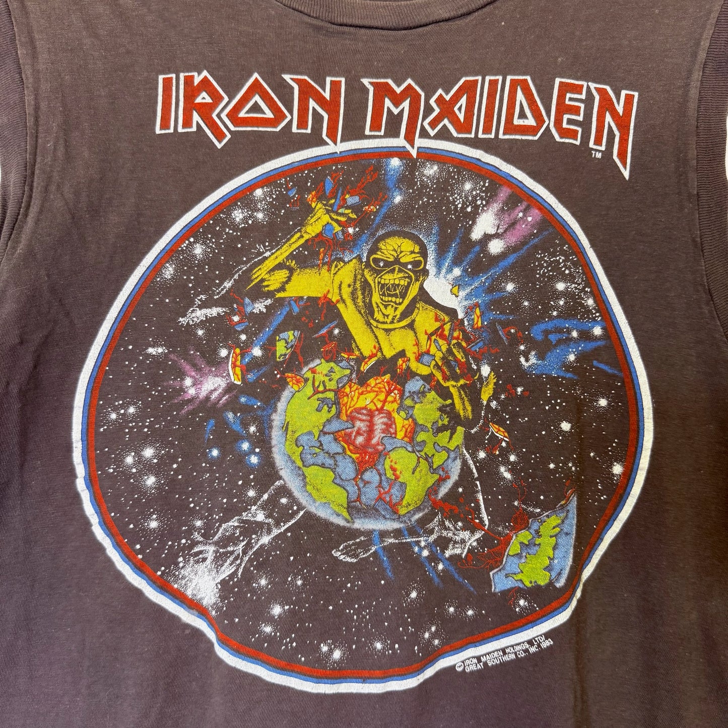 80s Iron Maiden World Piece Tour Shirt (B2501)