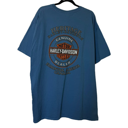 2010 Harley Davidson Edmonton T-shirt Sz 2XL (B570)
