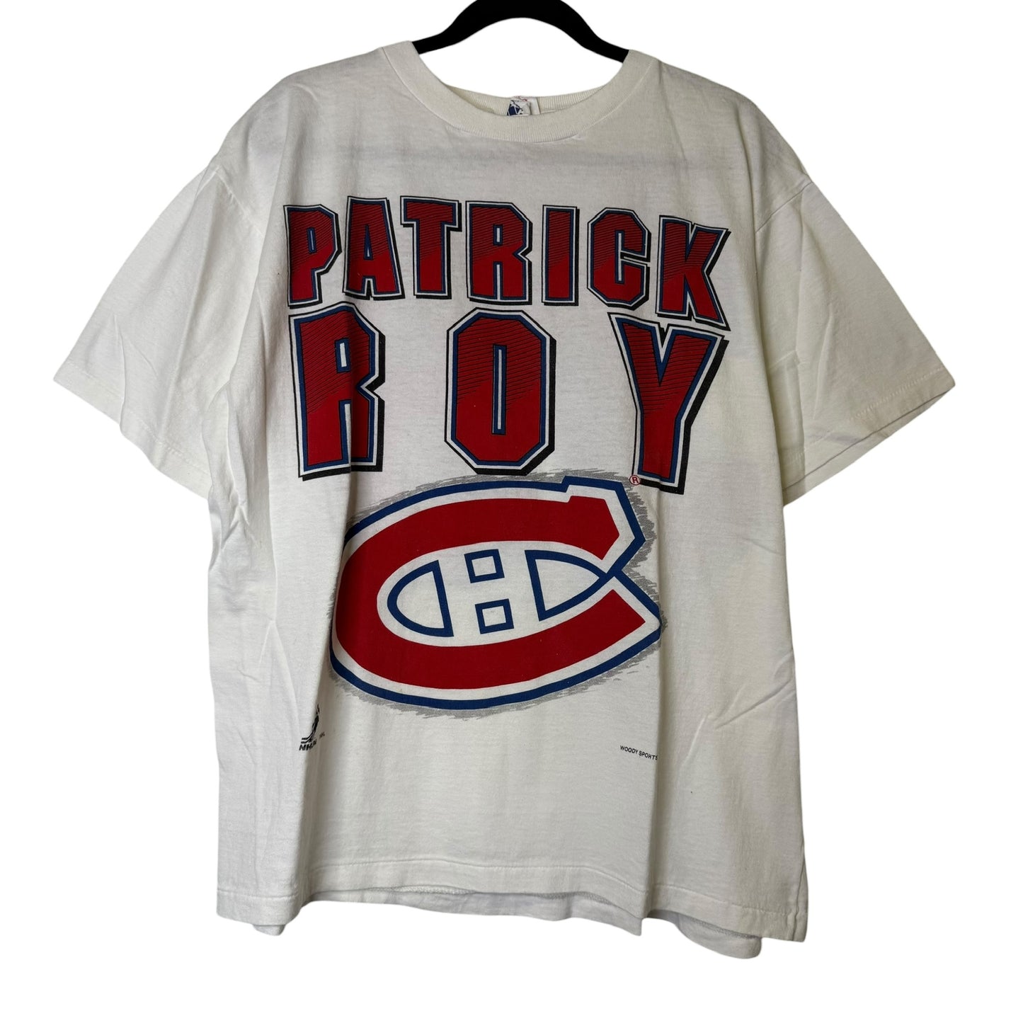 90's Patrick Roy Montreal Canadiens NHL T-shirt Sz M (B1691)