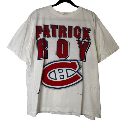 90's Patrick Roy Montreal Canadiens T-shirt Sz M (B1691)